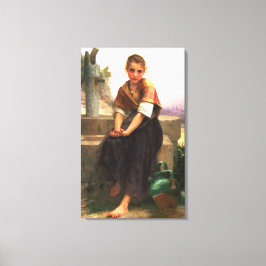 Impressão Em Tela The Broken Pitcher por William-Adolphe Bouguereau