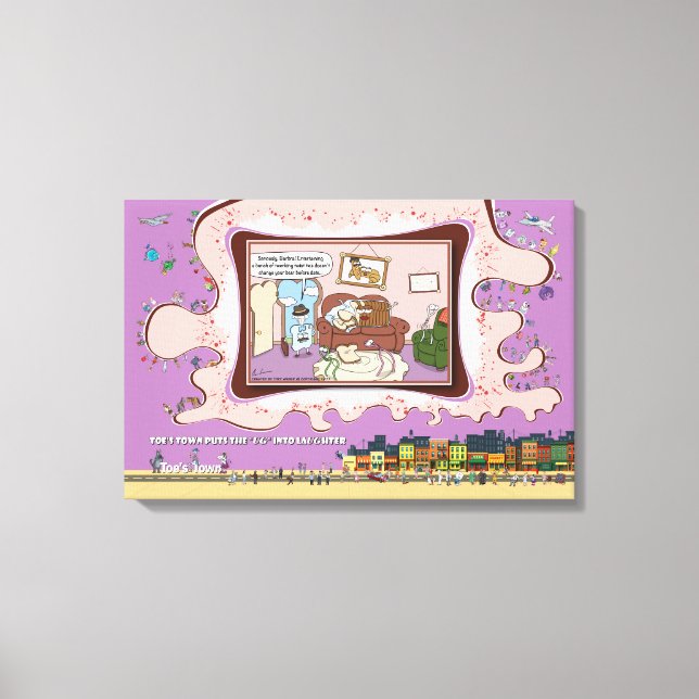 Impressão Em Tela The Closer | Parabéns por Estar Solteiro 24x16 (Frente)