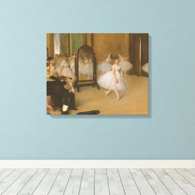 Impressão Em Tela The Dancing Class (1870) Edgar Degas (Insitu(piso de madeira))