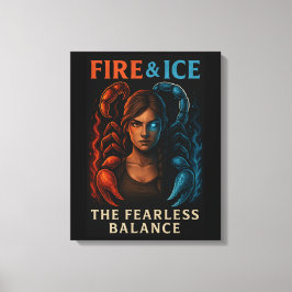 Impressão Em Tela The Fearless Balance — Red and Blue Power Poster