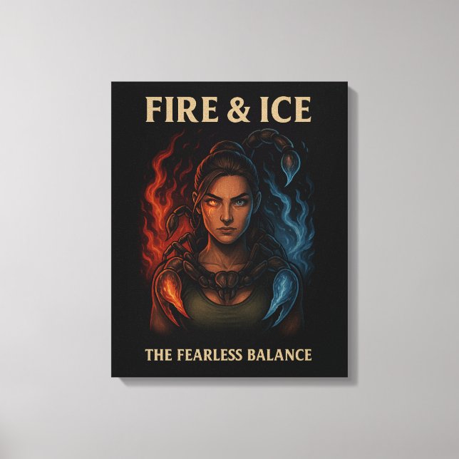 Impressão Em Tela The Fearless Balance Warrior Woman (Frente)