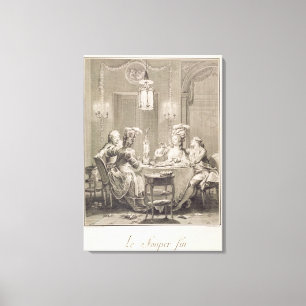 Impressão Em Tela The Fine Supper, 1781, gravado por I.S. Helman (17