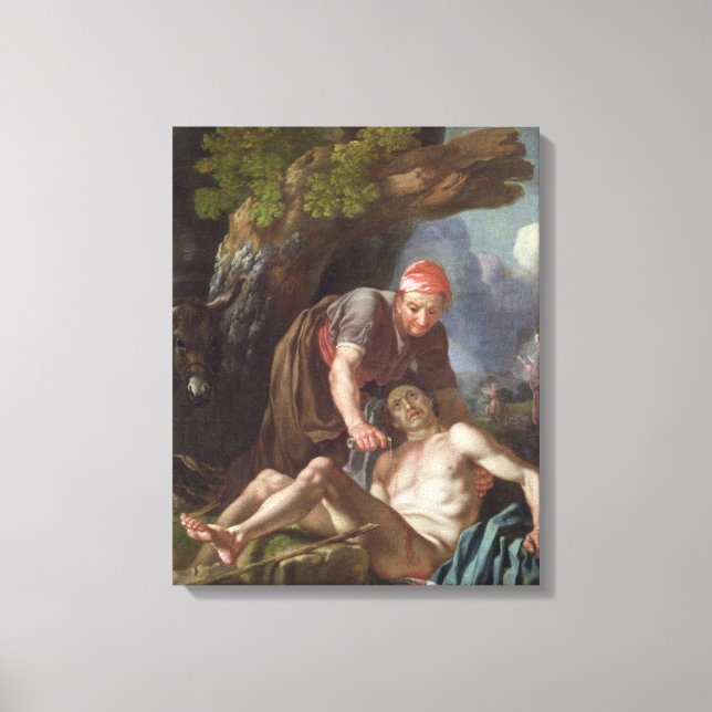 Impressão Em Tela The Good Samaritan, c.1751-52 (óleo na canvas) (Frente)