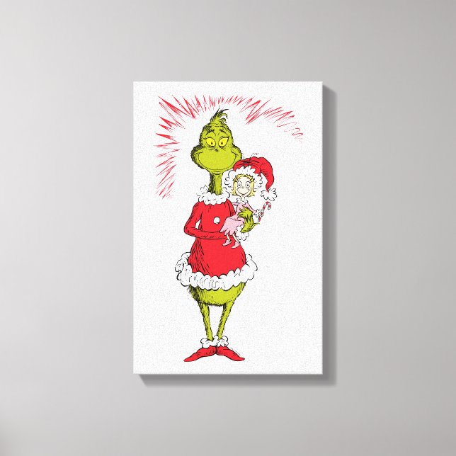Impressão Em Tela The Grinch Holds Cindy Lou Who (Frente)
