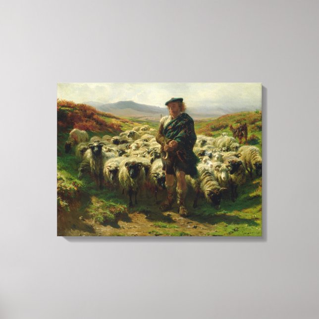 Impressão Em Tela The Highland Shepherd, 1859 (Frente)