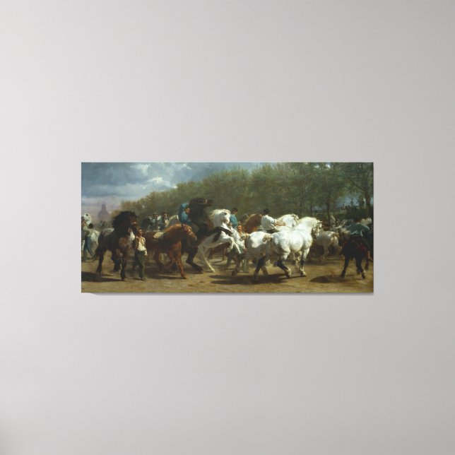 Impressão Em Tela "The Horse Fair", por Rosa Bonheur (Frente)