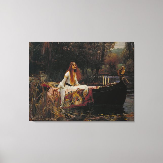 Impressão Em Tela The Lady of Shalott - 1888 John William Waterhouse (Frente)
