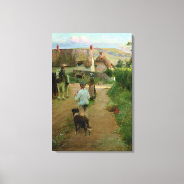 Impressão Em Tela The Loiterers, 1888 (óleo na canvas) (Frente)
