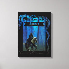 Impressão Em Tela The Lone Knight: A Journey Through the Mist