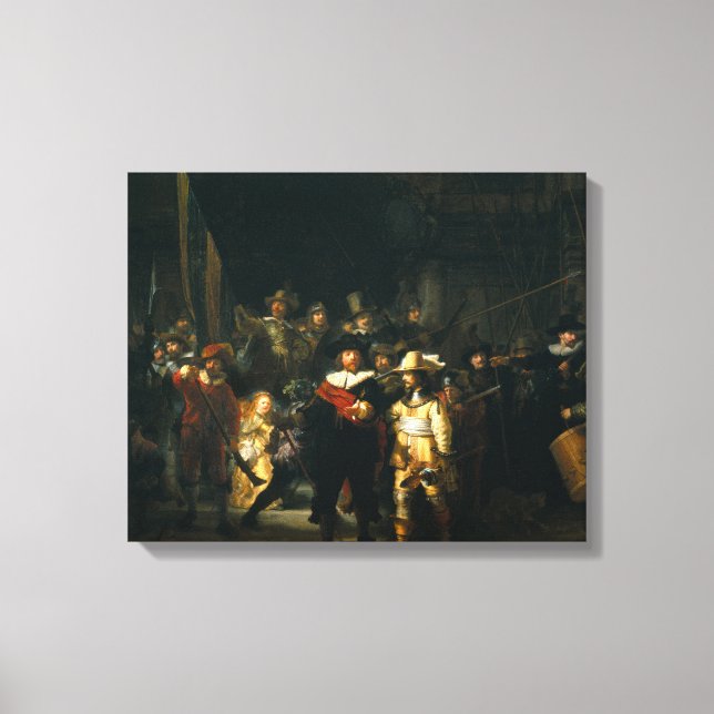 Impressão Em Tela The Night Watch - Rembrandt (Frente)