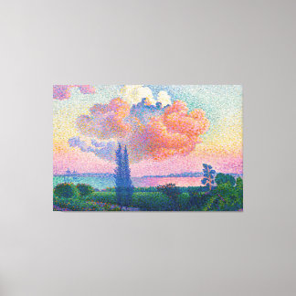 Impressão Em Tela The Pink Cloud (1896), por Henri-Edmond Cross