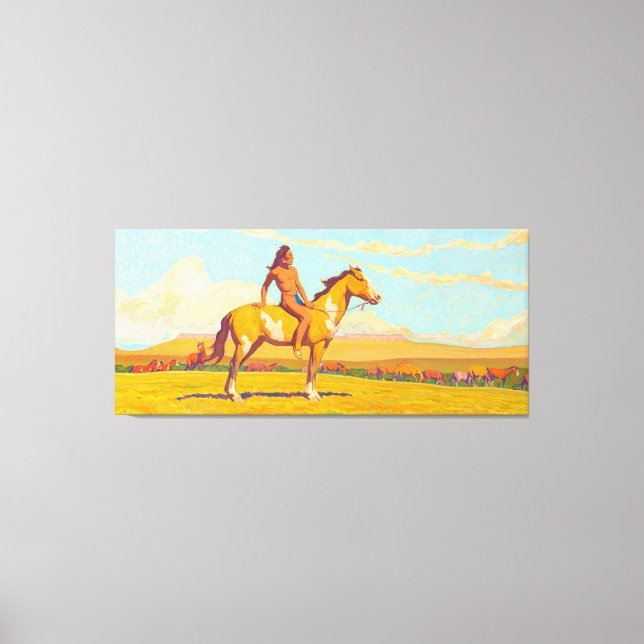 Impressão Em Tela The Pony Boy, 1920 por Maynard Dixon (Frente)