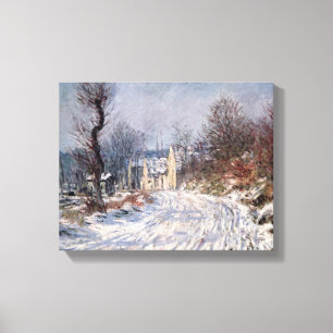 Impressão Em Tela The Road to Giverny, Winter, 1885