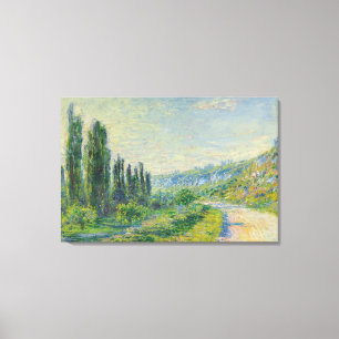 Impressão Em Tela The Road to Vétheuil (por Claude Monet)