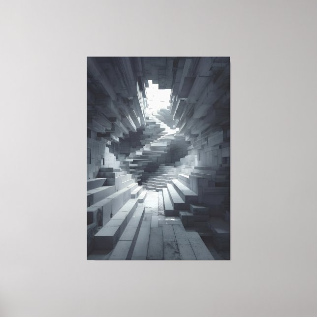Impressão Em Tela The Shape of Collapsed Steps × The Shape of Layere (Frente)