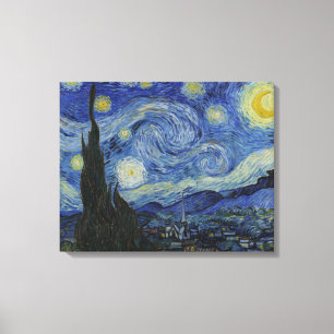 Impressão Em Tela The Starry Night (Vincent van Gogh) (Famosa Arte)