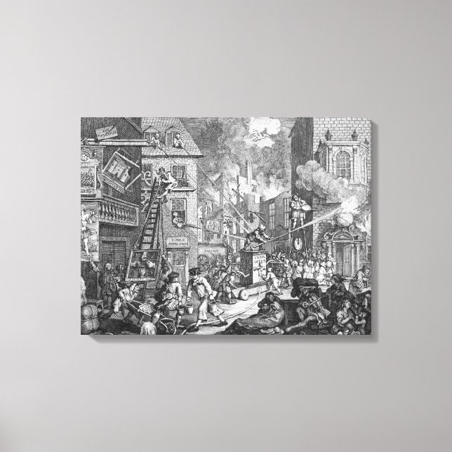 Impressão Em Tela The Times, Plate I, 1762 (Frente)