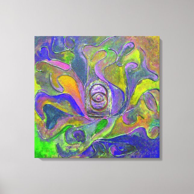 Impressão Em Tela "The Violet Guardian from Unsee", por Paul Buică (Frente)