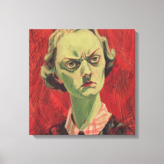 Impressão Em Tela The Weeping Muse Watercolor Close-Up (Frente)