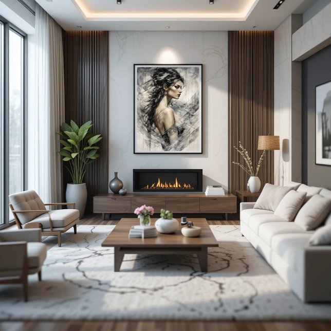 Impressão Em Tela The Wind Muse (Criador carregado)