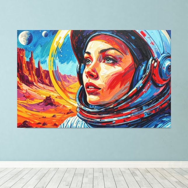 IMPRESSÃO EM TELA THE WORLD WE DISCOVERED (Insitu(piso de madeira))