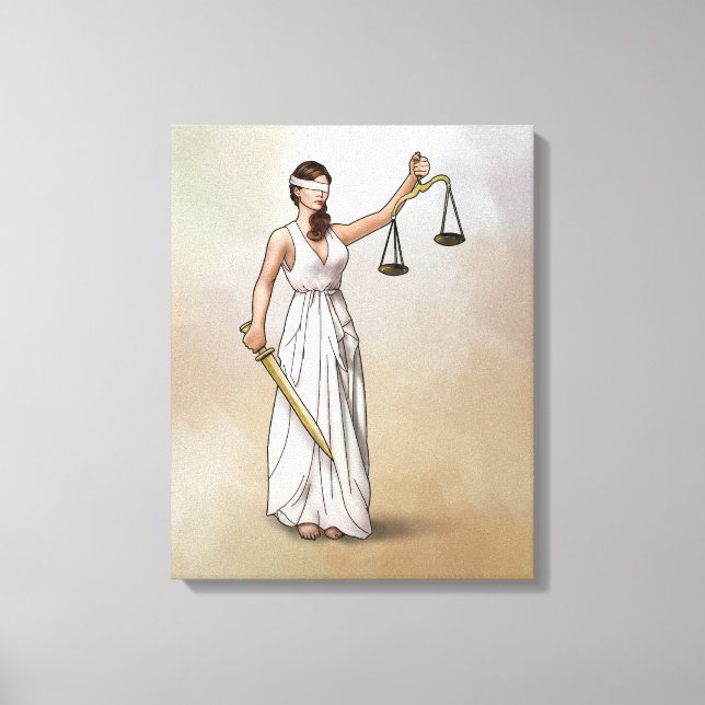 Impressão Em Tela Themis - Lady Justice (Frente)