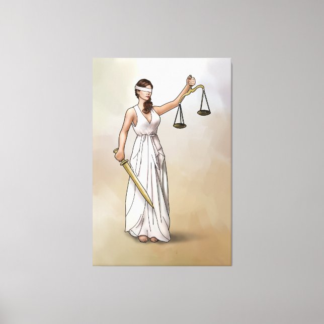 Impressão Em Tela Themis - Senhora Justiça (Frente)