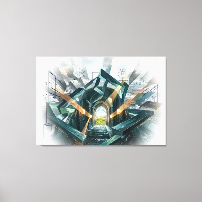 Impressão Em Tela "There is a Great Storm Here..." (Frente)