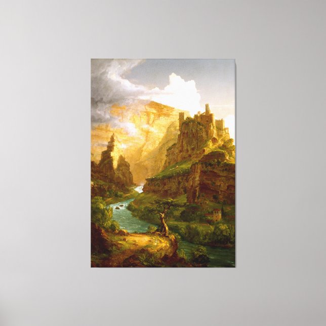 Impressão Em Tela THOMAS COLE - A fonte do Vaucluse - 1841 - (Frente)