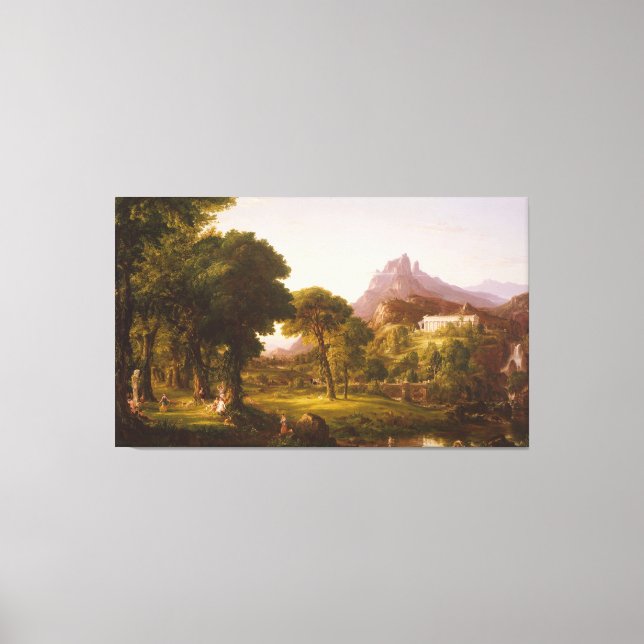 Impressão Em Tela Thomas Cole Dream of Arcadia (Frente)