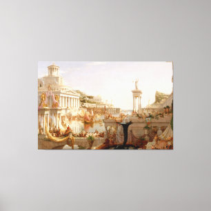 Impressão Em Tela Thomas Cole - O Consumidor, O Curso do