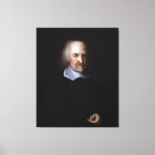 Impressão Em Tela Thomas Hobbes por John Michael Wright