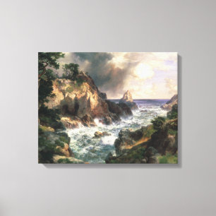 Impressão Em Tela Thomas Moran - ponto Lobos, Monterey, Califórnia