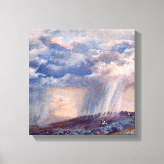 Impressão Em Tela Thunderstorm Quail acima da impressão da tela Mesa (Frente)