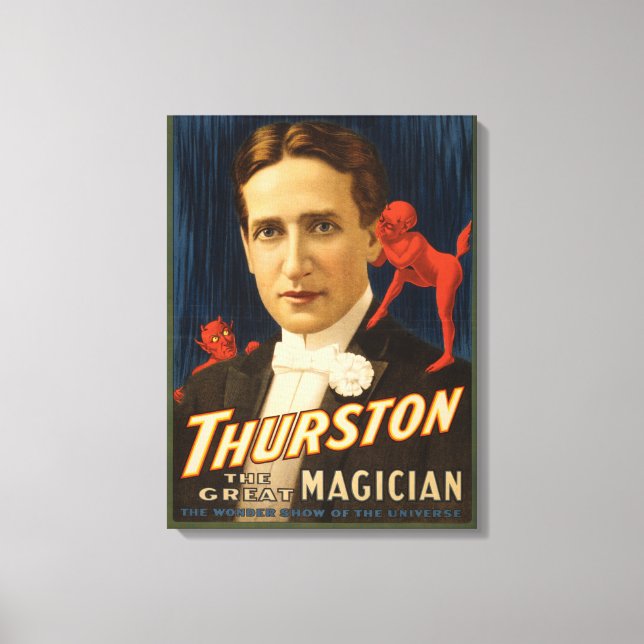 Impressão Em Tela Thurston, Diabo lhe dizendo segredos Magic (Frente)