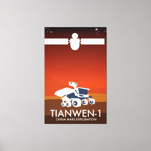 Impressão Em Tela Tianwen-1 China — Arte Espacial