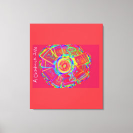 Impressão Em Tela Tie-Dye Wheel Fan Flower Drawstring Backpack