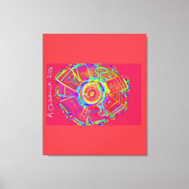 Impressão Em Tela Tie-Dye Wheel Fan Flower Drawstring Backpack (Frente)