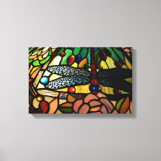 Impressão Em Tela Tiffany Feche A Lâmpada De Vidro Estendida