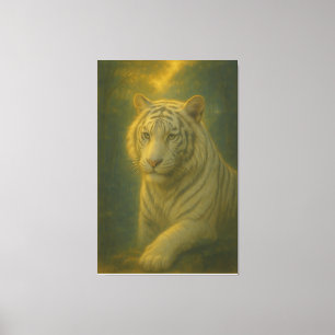 Impressão Em Tela Tigre Branco Majestoso – Arte Refinada