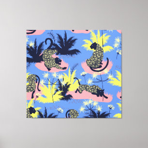 Impressão Em Tela Tigre geométrico, leopardo: padrão infantil.