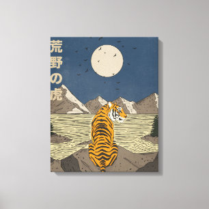 Impressão Em Tela Tigre nas selvas