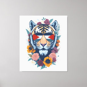 Impressão Em Tela Tigre palestiniano - FLAG palestiniano