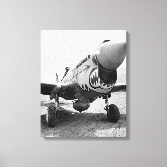 Impressão Em Tela Tigres Voadores P-40 Warhawk, 1941 (Frente)