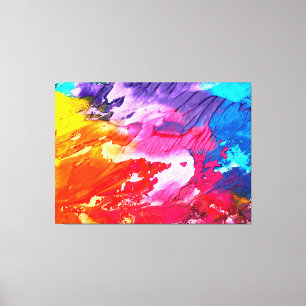Impressão Em Tela Tinta Abstrato