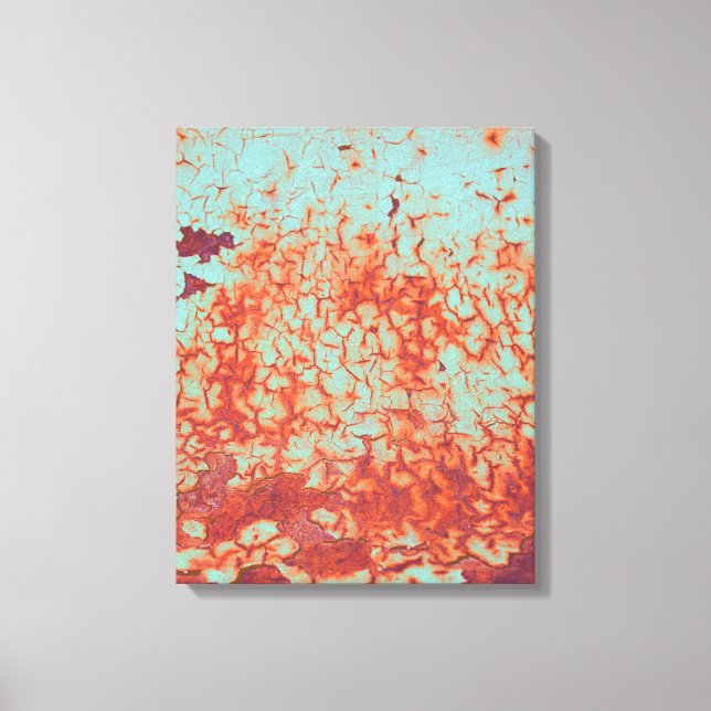 Impressão Em Tela Tinta de descasque e Abstrato de ferrugem (Frente)