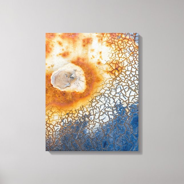 Impressão Em Tela Tinta de descasque e Abstrato enferrujada (Frente)