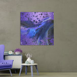 Impressão Em Tela Tinta de Mármaco Abstrato Roxo-Glam<br><div class="desc">Experimente o atrativo da arte contemporânea com esta captivadora tela, mostrando a beleza mesmerizante da tinta colorida escura do derramamento adornada com falso brilho. Ricos púrpuras e azuis se fundem harmoniosamente, criando uma obra-prima visualmente impressionante que expele o charme moderno e o brilhantismo artístico. Elevem o seu espaço com esta...</div>