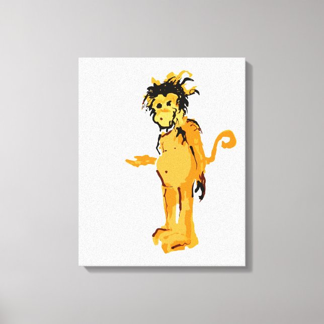 Impressão Em Tela tinta macaca (Frente)