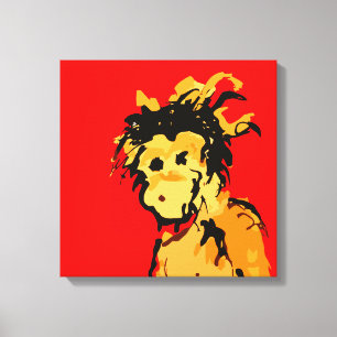 Impressão Em Tela tinta macaco
